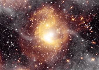 galaxy in a free space