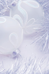 Naklejka na ściany i meble christmas ball with decorations