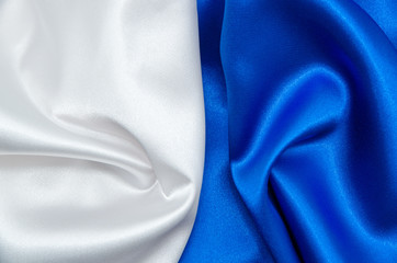 white and blue satin fabric for background