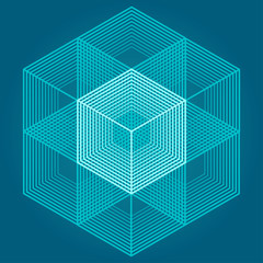 Sacred geometry symbols and elements background. Alchemy religion philosophy astrology and spirituality themes. Matter space and time. Science in Universe. Golden ratio.