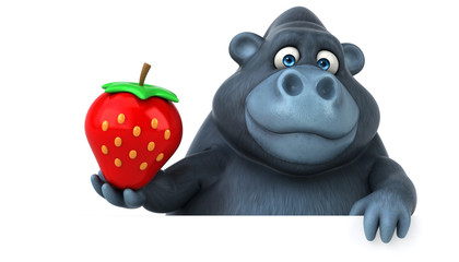Fun gorilla - 3D Illustration