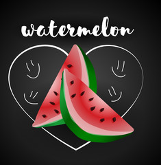 Watermelon Isolated, Watermelon Vector.