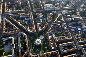 Mestrovic Pavillion, Zagreb, from air