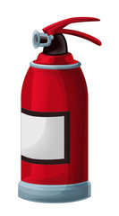 Obraz premium Cartoon extinguisher - isolated - illustration for children