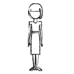 Woman icon. Girl female avatar person people and human theme. Isolated design. Vector illustration