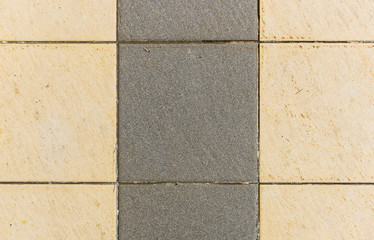 Interior or exterior bathroom or kitchen square ceramic tiles.