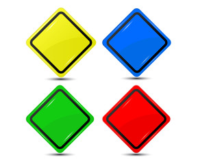 Template sign for a text