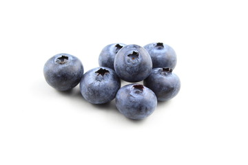 european blueberry fruits isolated