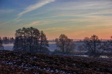 Winter in czech countryside