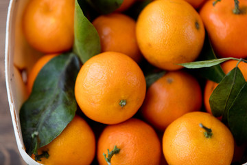 natural orange with leaves