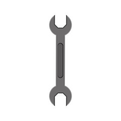 Wrench icon. Tool instrument repair and construction theme. Isolated design. Vector illustration
