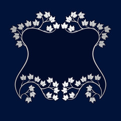 Vector art deco frame.