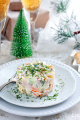 Traditional Russian Christmas Salad 
