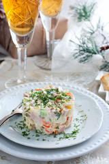 Traditional Russian Christmas Salad 