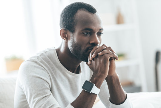 Something on his mind. 