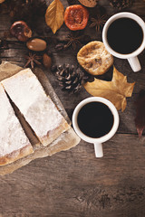 strudel with dried fruits