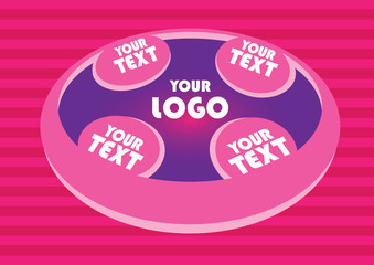 circle shape vector layout