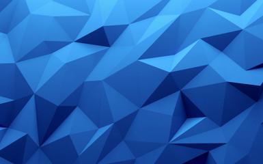 Obraz premium Blue color triangle geometrical background 