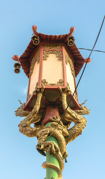 Lamp in San Francisco Chinatown