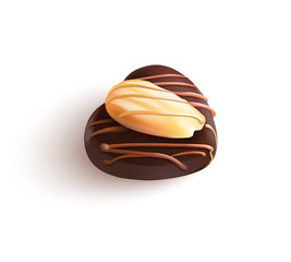Chocolate Candy. Isolated Vector