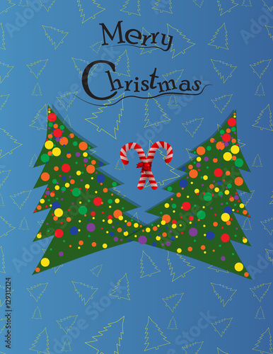 &quot;Postcard or invitation to the Christmas and New Year holidays&quot; Stock image and royalty-free