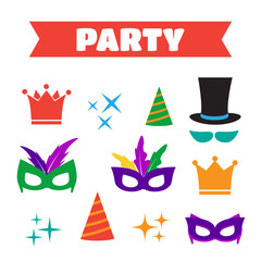 Party Birthday photo booth props