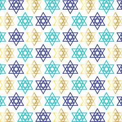 Fototapeta premium star of david background pattern on white