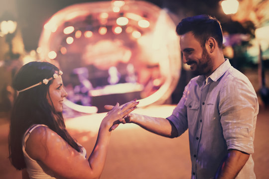 Couple Dancing In Club