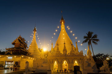 Temple Wat Phra That Doi Kong Mu at Mae Hong Son, Thailand