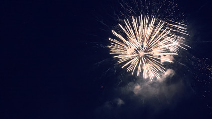 Obraz premium Beautiful fireworks during celebration