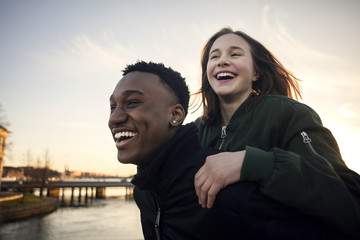 Portrait of happy couple