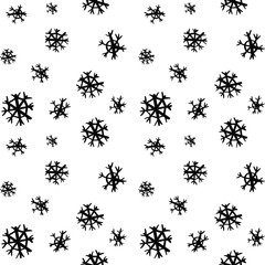 Vector illustration of a sketch New Year's tree greeting card