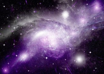galaxy in a free space