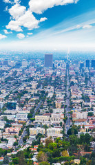 Fototapeta na wymiar clouds over Los Angeles