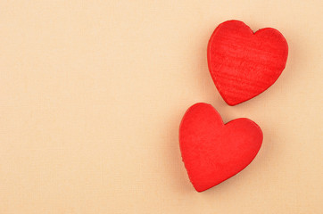 Obraz premium Heart on cardboard background