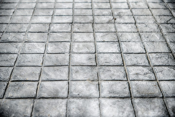 stone pavement in perspective