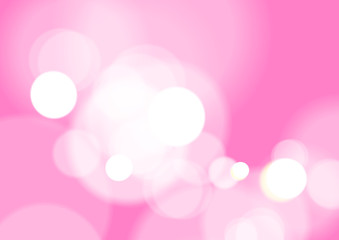 Fototapeta premium Abstract Bokeh Light on Pink Background