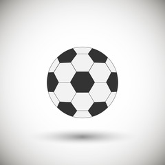 Obraz premium Football ball vector icon.
