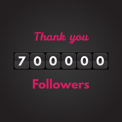 Obraz premium Thank you followers