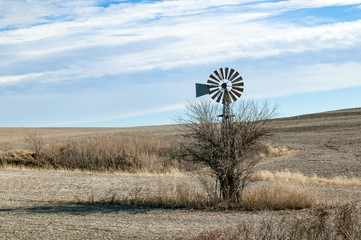 Classic Weather Vane on the Spring Prairie