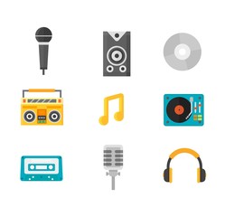 Music icons vector illustration