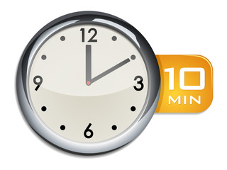 office wall clock timer 10 minutes