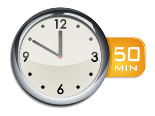 office wall clock timer 50 minutes