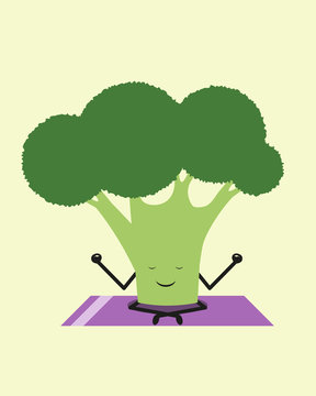 illustration of the character broccoli