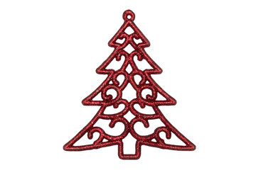 christmas decoration isolated on white background - clipping paths