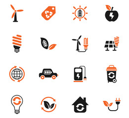 alternative energy icon set