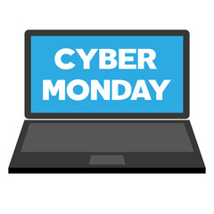 Cyber Monday sale website display 