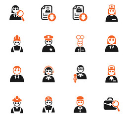 job search icon set