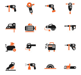 machine tools icon set