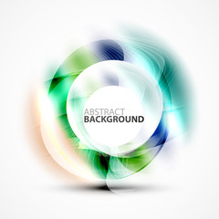 Modern shiny blurred swirl template
